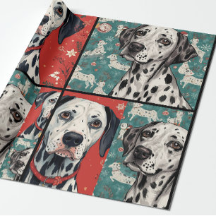 Dalmatian christmas wrapping paper