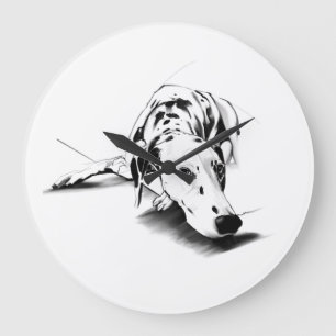 Dalmatian Clock - Dog Art 