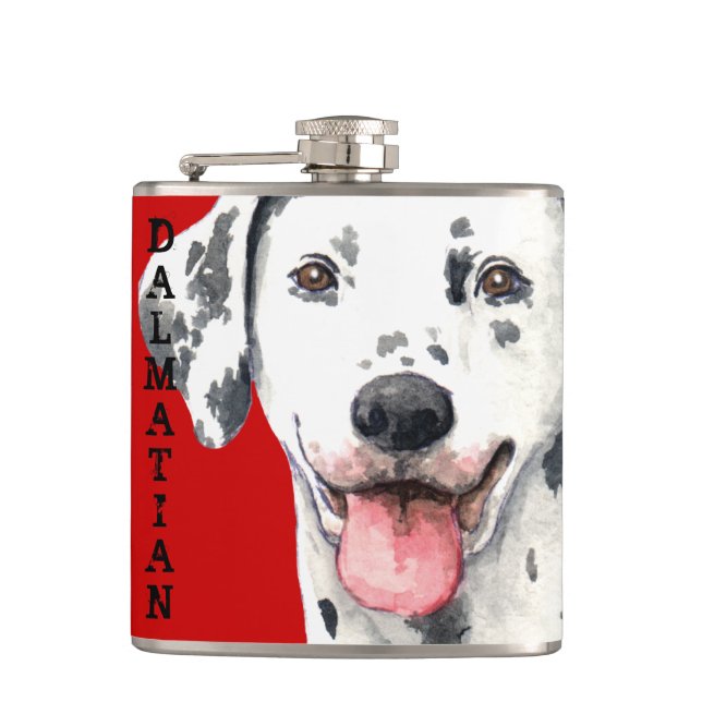 Dalmatian Colour Block Hip Flask (Front)