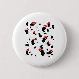 Dalmatian Costume Dog Christmas Kids Women Men Tod 6 Cm Round Badge