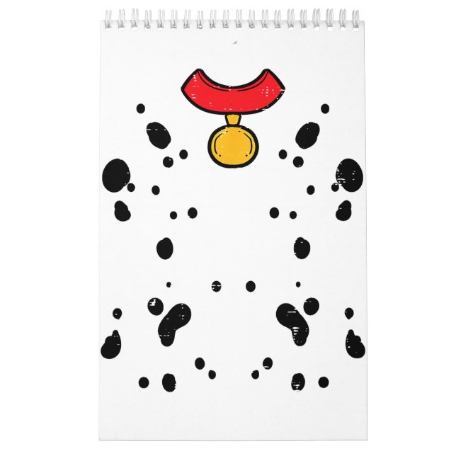 Dalmatian Costume Funny Halloween Puppy Dog Men Wo Calendar (Cover)