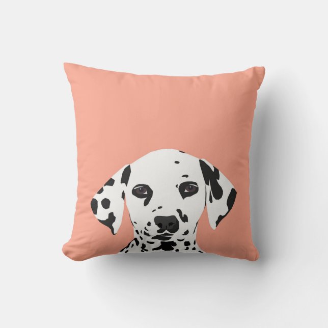 Dalmatian - Cute dog illustration for dog lover Cushion (Front)
