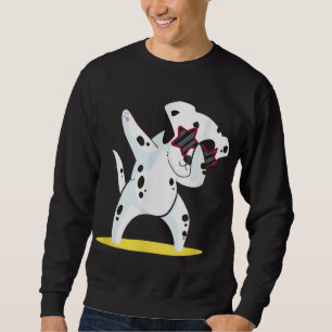 Dalmatian Dabbing I Dab Dog Dance I Funny Dalmatio Sweatshirt