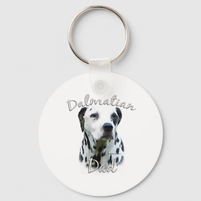 Dalmatian Dad 2 Key Ring (Front)
