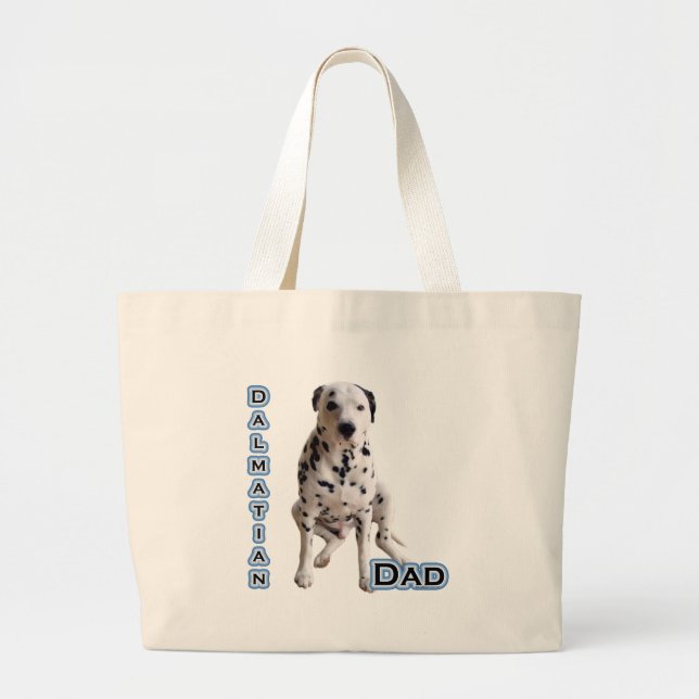 Dalmatian Dad 4 Large Tote Bag (Front)