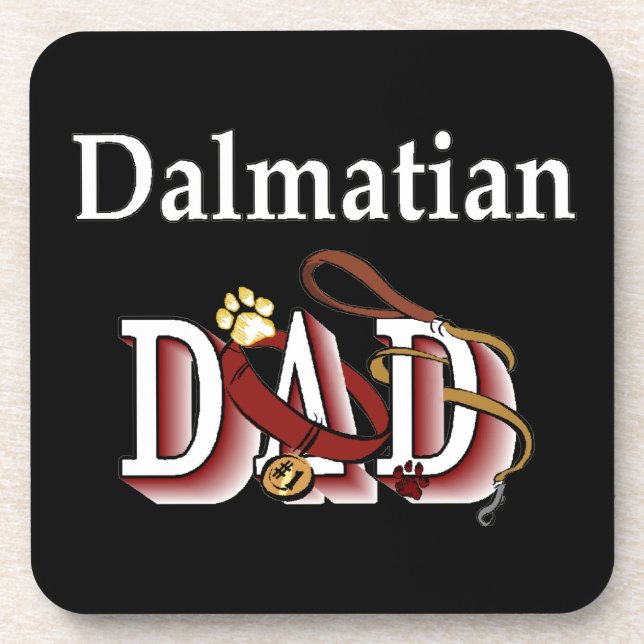 Dalmatian Dad Coaster (Front)