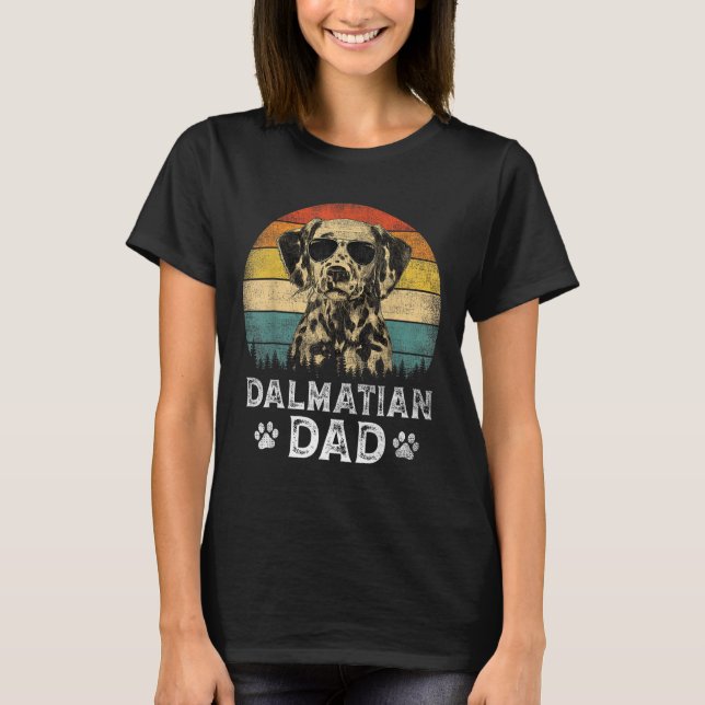 Dalmatian Dad Dog Lovers Father's Day Tee  (Front)