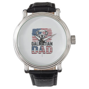 Dalmatian Dad Patriotic Vintage Dog Shirt Design_1 Watch