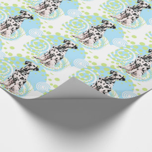Dalmatian Doctor Dog with Stethoscope and Glasses Wrapping Paper