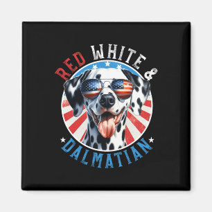 Dalmatian Dog 4th Of July Red White And Dal Lovers Magnet