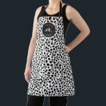 Dalmatian Dog Abstract Pattern Monogram Apron<br><div class="desc">The Dalmatian Dog Abstract Pattern Monogram Apron adds a playful and personalised touch to your cooking or baking experience. Featuring a fun abstract Dalmatian design along with a monogram, this apron is perfect for dog lovers and makes an excellent gift for birthdays, holidays, or housewarming parties. Whether you're preparing a...</div>