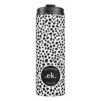 Dalmatian Dog Abstract Pattern Monogram