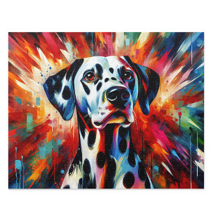 Dalmatian Dog Acrylic Art Print Jigsaw Puzzle