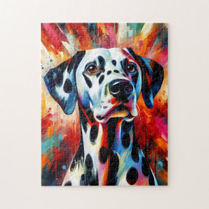 Dalmatian Dog Acrylic Print   Colourful   Vibrant Jigsaw Puzzle