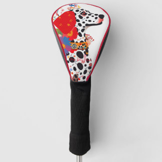 Dalmatian Dog and Flowers 001 - Tailor jewel Golf Head Cover