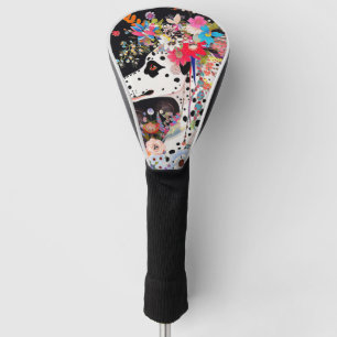 Dalmatian Dog and Flowers  002 - Tailor jewel Golf Head Cover