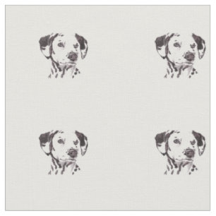 Dalmatian Dog Art Fabric
