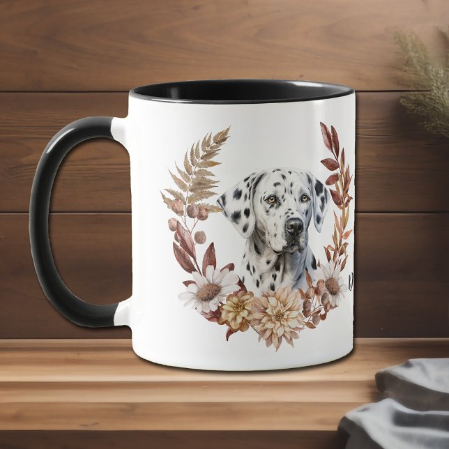 Dalmatian Dog Autumn Wreath Mug (Creator Uploaded)