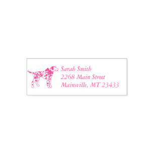 Dalmatian Dog Baby Shower Puppy Pink Girl Self-inking Stamp