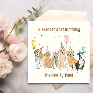 Dalmatian Dog Birthday Party Napkin