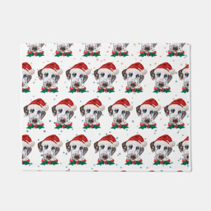 Dalmatian Dog Breed Christmas Doormat