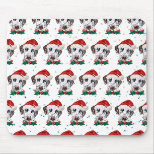 Dalmatian Dog Breed Christmas Mouse Pad
