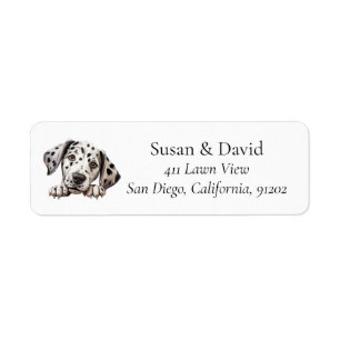 Dalmatian Dog Breed Pet Lovers Return Address Label