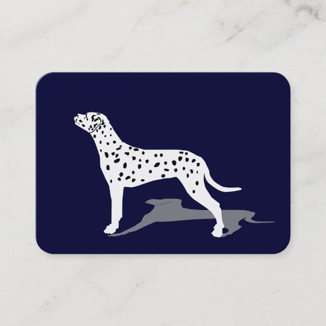 Dalmatian dog business card (Front)