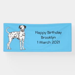 Dalmatian dog cartoon  banner