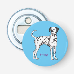 Dalmatian dog cartoon bottle opener