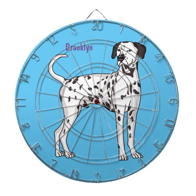 Dalmatian dog cartoon dartboard (Front)