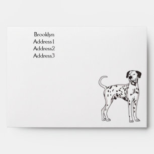 Dalmatian dog cartoon  envelope