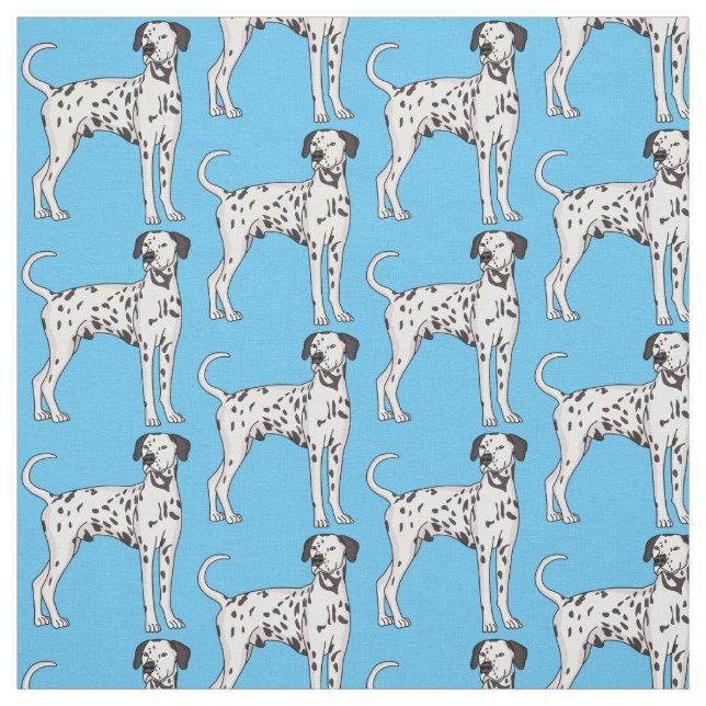 Dalmatian dog cartoon  fabric (Swatch)