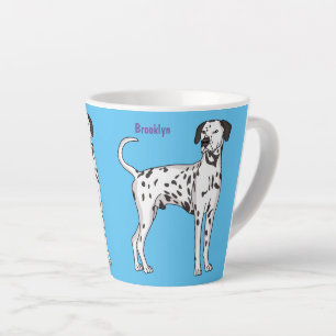 Dalmatian dog cartoon latte mug