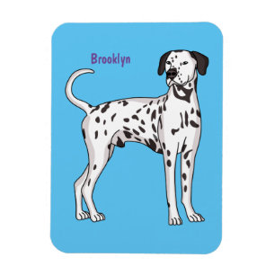 Dalmatian dog cartoon magnet