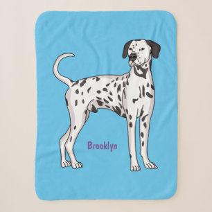 Dalmatian dog cartoon  sherpa blanket
