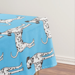 Dalmatian dog cartoon tablecloth