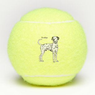 Dalmatian dog cartoon tennis balls