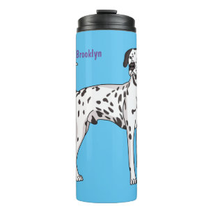 Dalmatian dog cartoon thermal tumbler