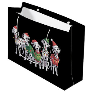 Dalmatian Dog Christmas Lover Xmas Dog Mum Large Gift Bag