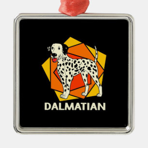 Dalmatian Dog Colourful Metal Ornament
