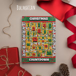 Dalmatian Dog Countdown Christmas Advent Calendar Holiday Card<br><div class="desc">Dalmatian Dog Countdown Christmas Advent Calendar Holiday Card features a watercolor of a Dalmatian with a Christmas hat and a Christmas dog collar. Funny design for Dog Lovers!</div>