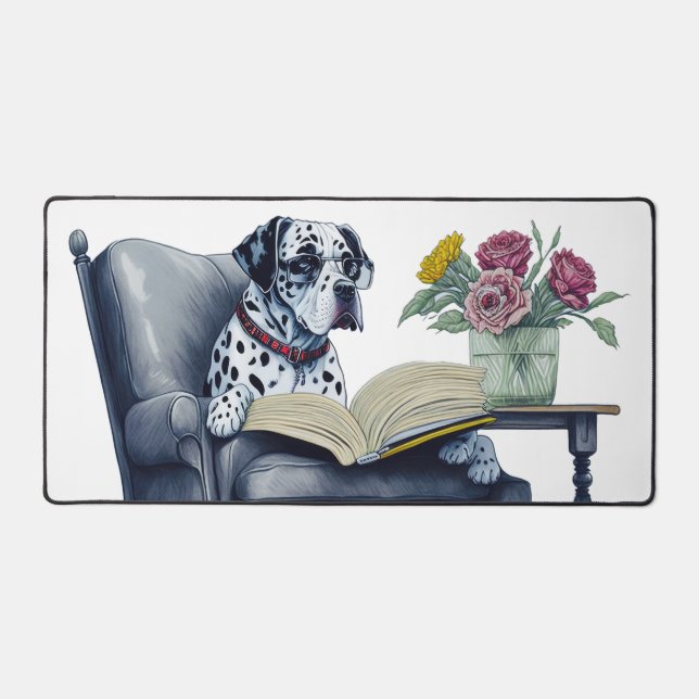 Dalmatian Dog Desk Mat (Front)