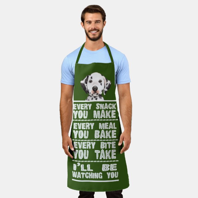Dalmatian Dog Every Snack You Bake Apron (Worn)