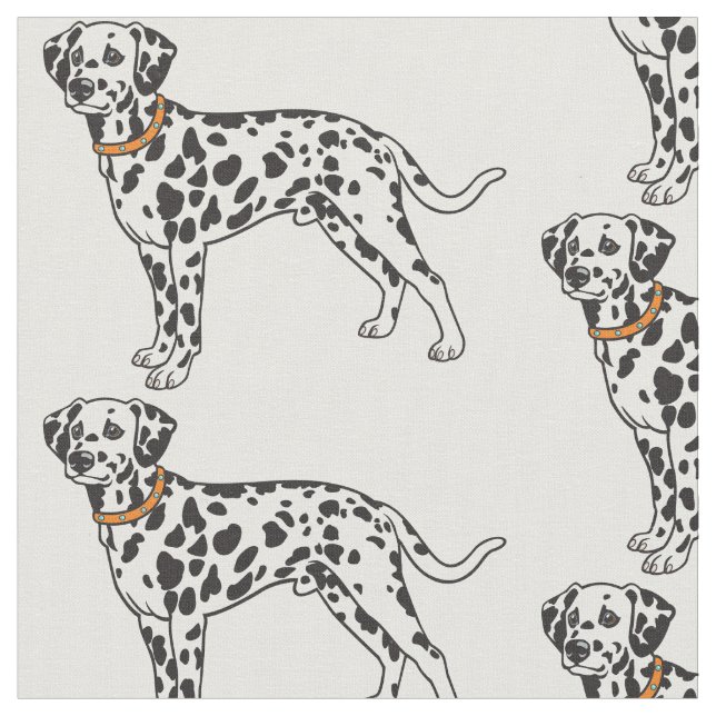Dalmatian dog fabric (Close Up)