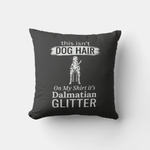 Dalmatian Dog Hair Glitter Funny Pet Cushion
