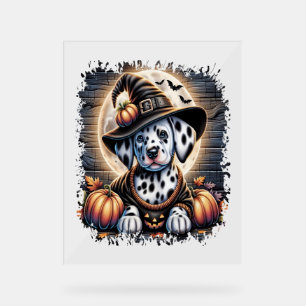 Dalmatian Dog Halloween Acrylic Sign