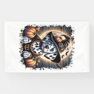 Dalmatian Dog Halloween Banner