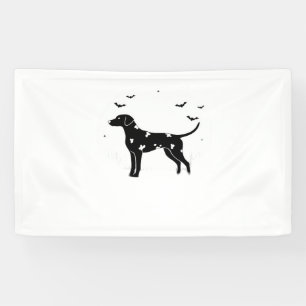 Dalmatian Dog – Halloween Moon Silhouette Classic Banner
