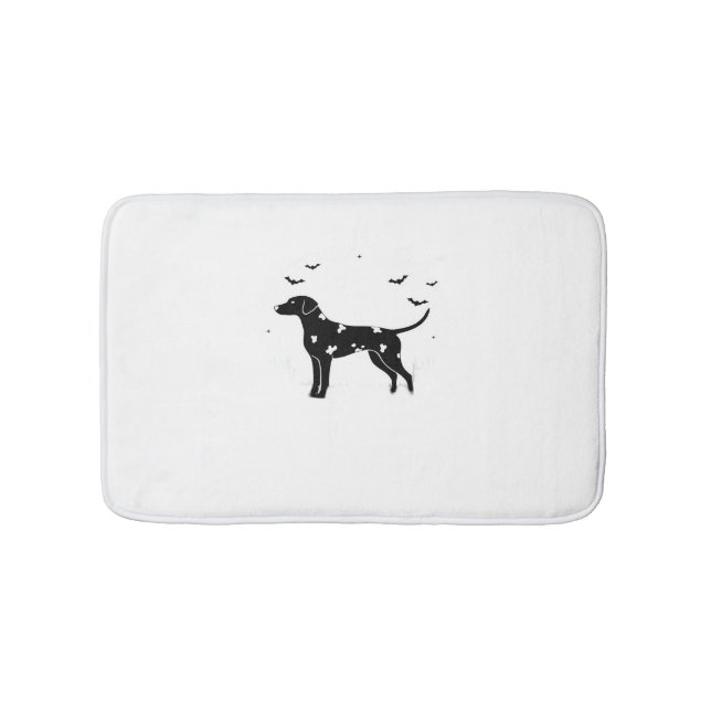 Dalmatian Dog – Halloween Moon Silhouette Classic  Bath Mat (Front)